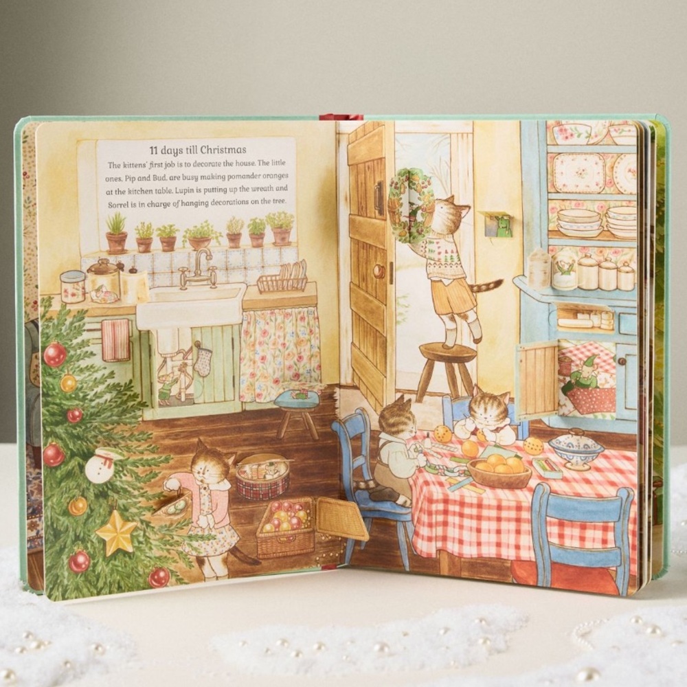 Christmas Cat Family Advent Book